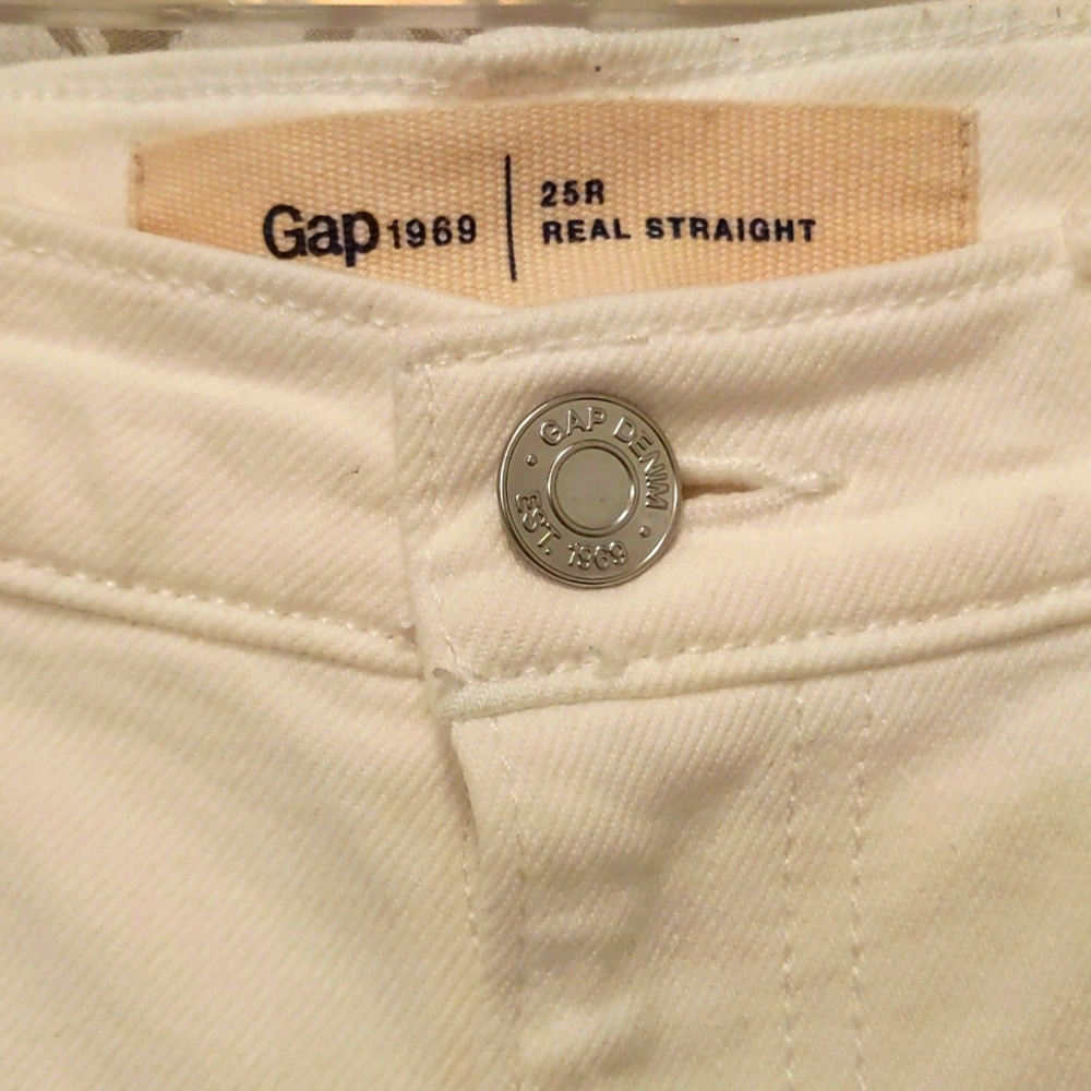 Gap White Denim Pants - image 4